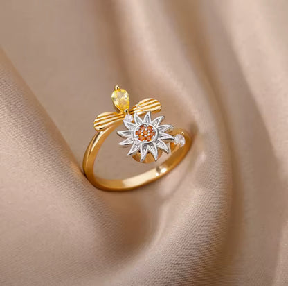 Rotating ring sun &amp; bee