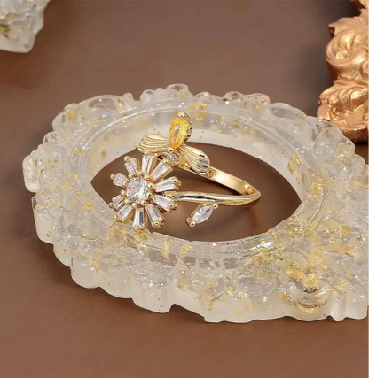 Anti-Stress Ring Blumen Schmetterling