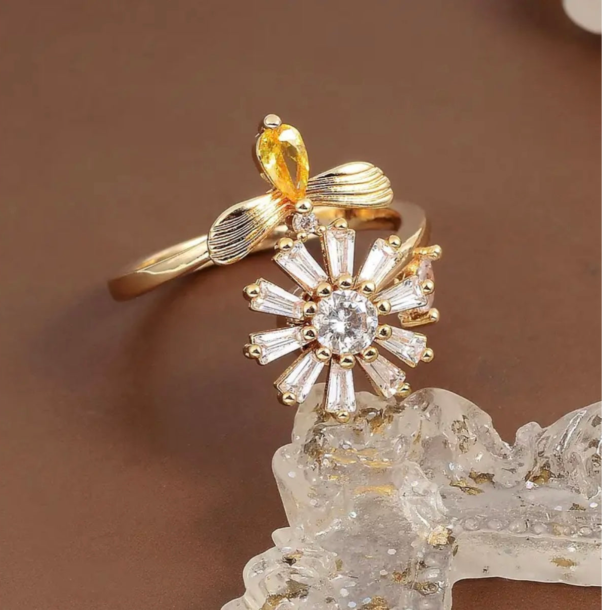 Anti-Stress Ring Blumen Schmetterling