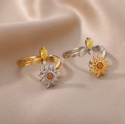 Rotating ring sun &amp; bee