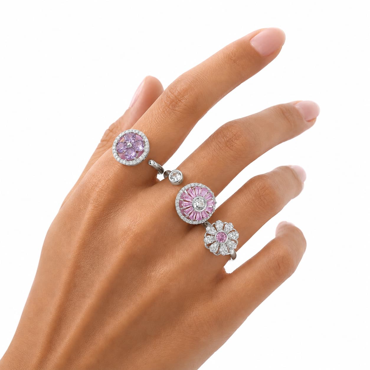 Drehring Blüten Trio