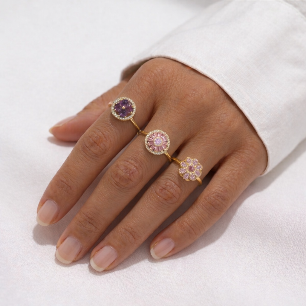 Drehring Blüten Trio