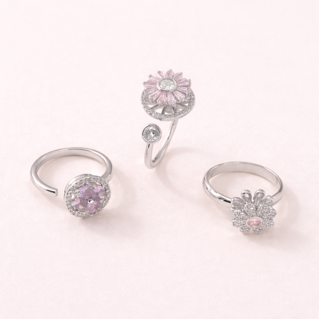 Drehring Blüten Trio