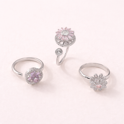 Drehring Blüten Trio