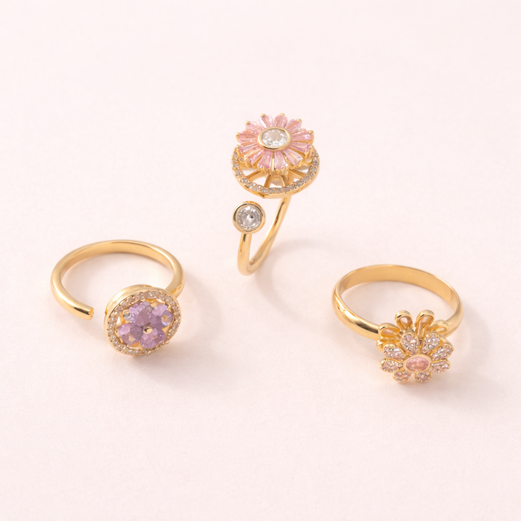 Drehring Blüten Trio