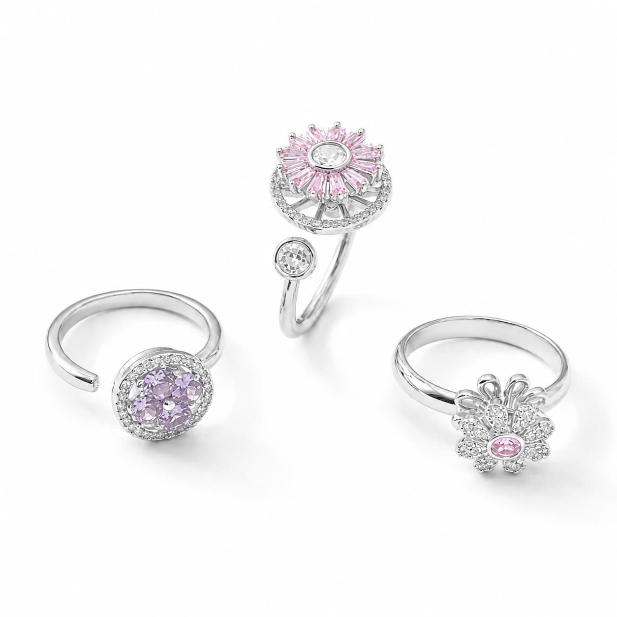 Drehring Blüten Trio